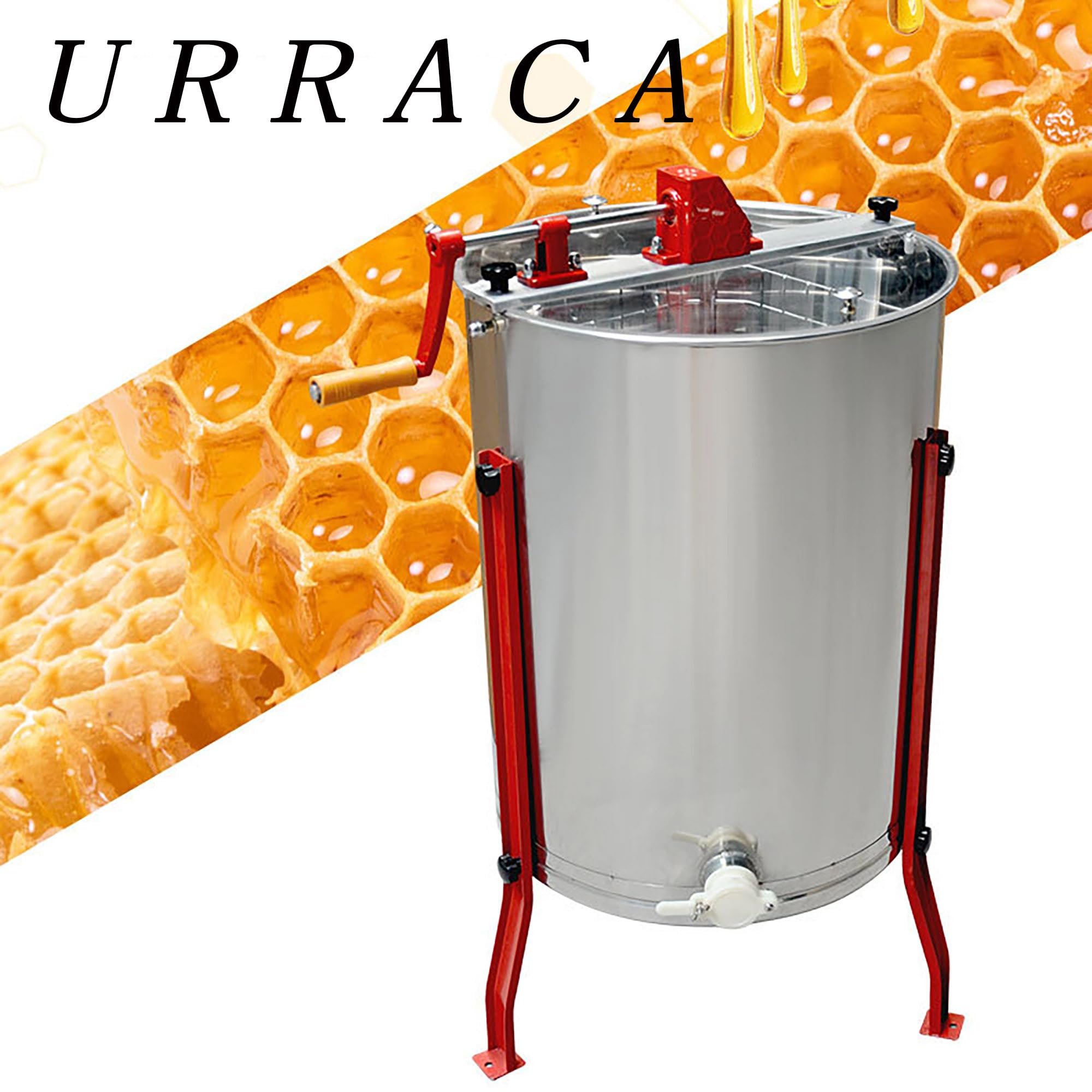 ステンレス 採蜜機 4フレーム 蜂蜜分離器 手動式 遠心分離機 プロフェッショナル 蜂蜜分離器 ハニースピナー 株式会社S＆L採蜜機 ステンレス 養蜂器具 Amazon | ステンレス 採蜜機 4フレーム 手動式 蜂蜜分離器 遠心分離機